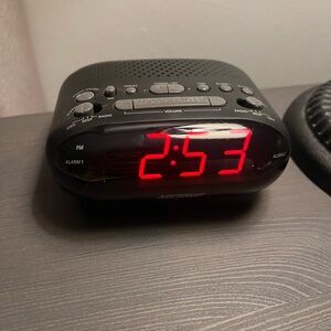 Black Digital Alarm Clock